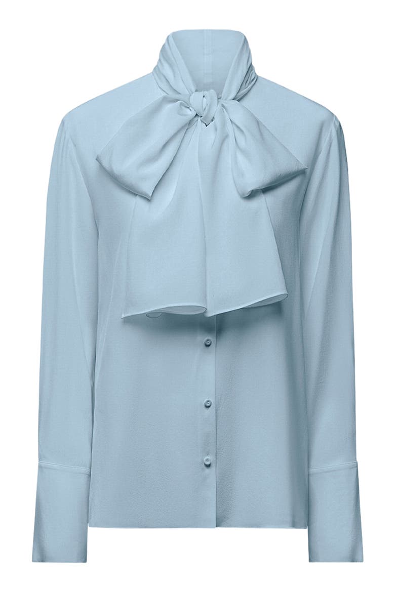 Signature Bow Blouse, Alternate, color, Dark Mist