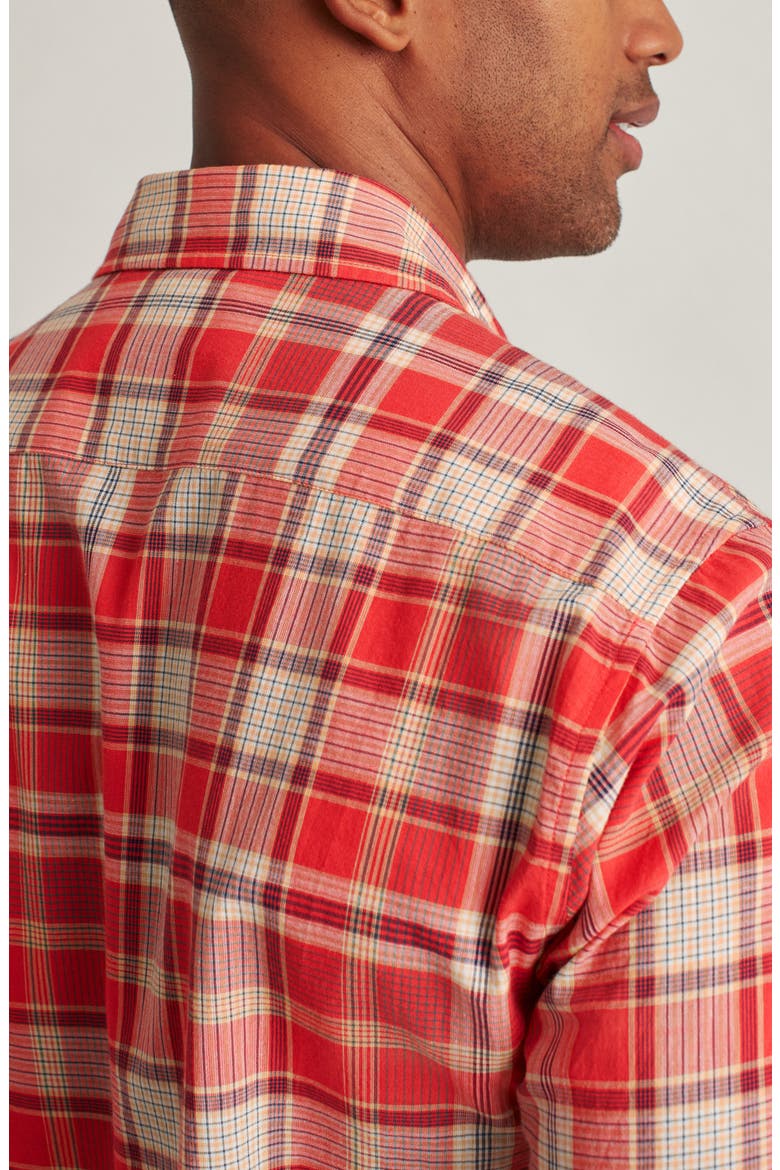 Madras Slim Fit Plaid Button-Up Shirt, Alternate, color, KINGSCOURT PLAID