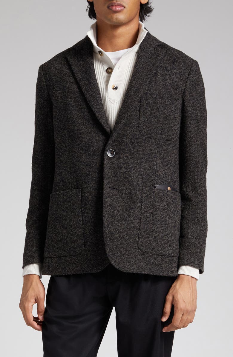 Agnona Wool & Silk Blazer, Main, color, 