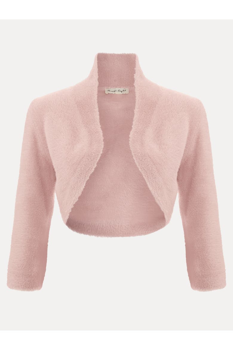 Fay Fluffy Cropped Bolero, Alternate, color, Antique Rose
