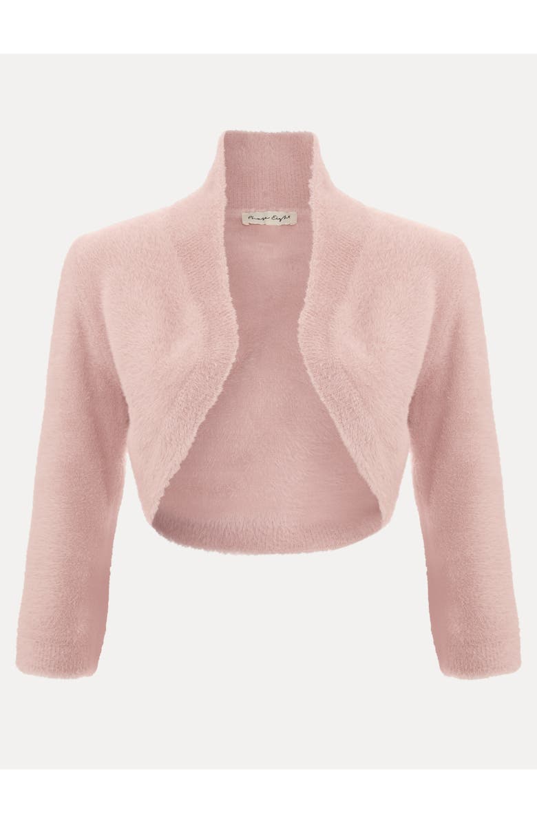 Phase Eight Fay Fluffy Cropped Bolero, Alternate, color, Antique Rose