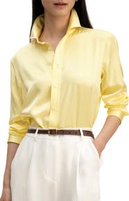 Lilysilk Women's Golden Cocoon Tailored Shirt