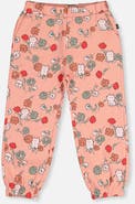 Deux par Deux French Terry Cat Pocket Elastic Cuff Sweatpants