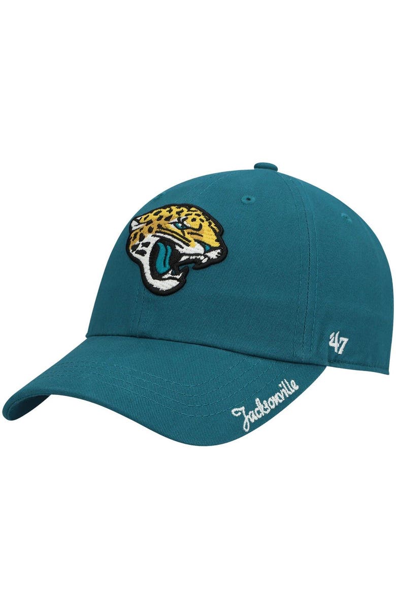 '47 Women's '47 Teal Jacksonville Jaguars Miata Clean Up Secondary Adjustable Hat, Main, color, Teal