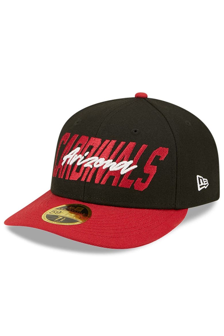 Men's New Era Black/Cardinal Arizona Cardinals 2022 NFL Draft Low Profile 59FIFTY Fitted Hat, Main, color, Black