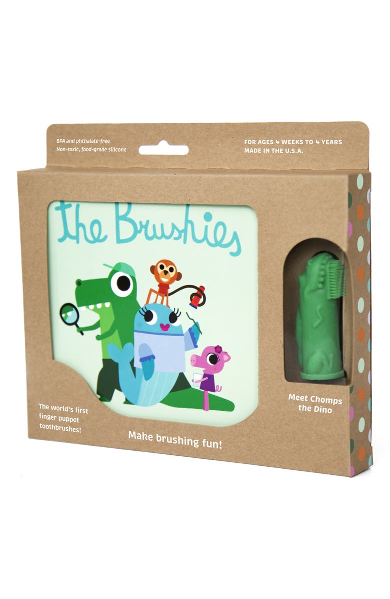 Babiators Chomps the Dino Brushie Kit, Alternate, color, Green