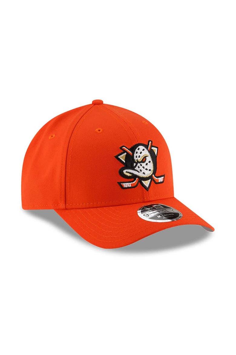 Men's New Era  Orange Anaheim Ducks COOLERA 9FORTY M-Crown Adjustable Hat, Alternate, color, Orange