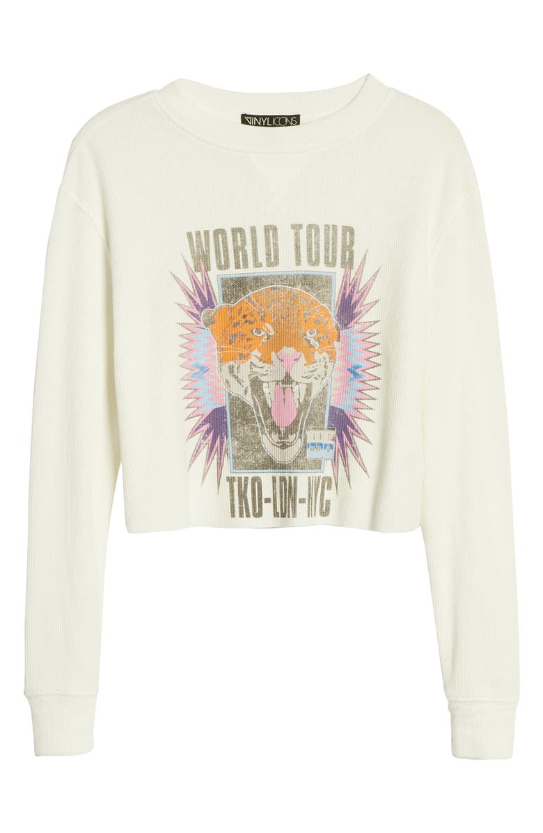 Vinyl Icons Tiger Graphic Thermal Top, Alternate, color,