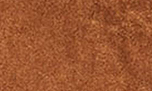 Mother The On Thin Ice Faux Suede Faux Shearling Trim Jacket In Brown