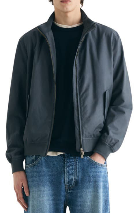 High neck bomber jacket