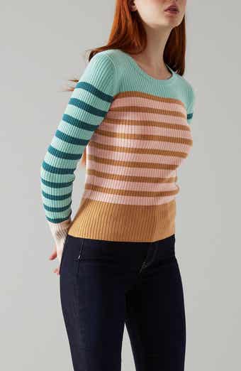 LK Bennett Love Stripe Rib Knit Sweater