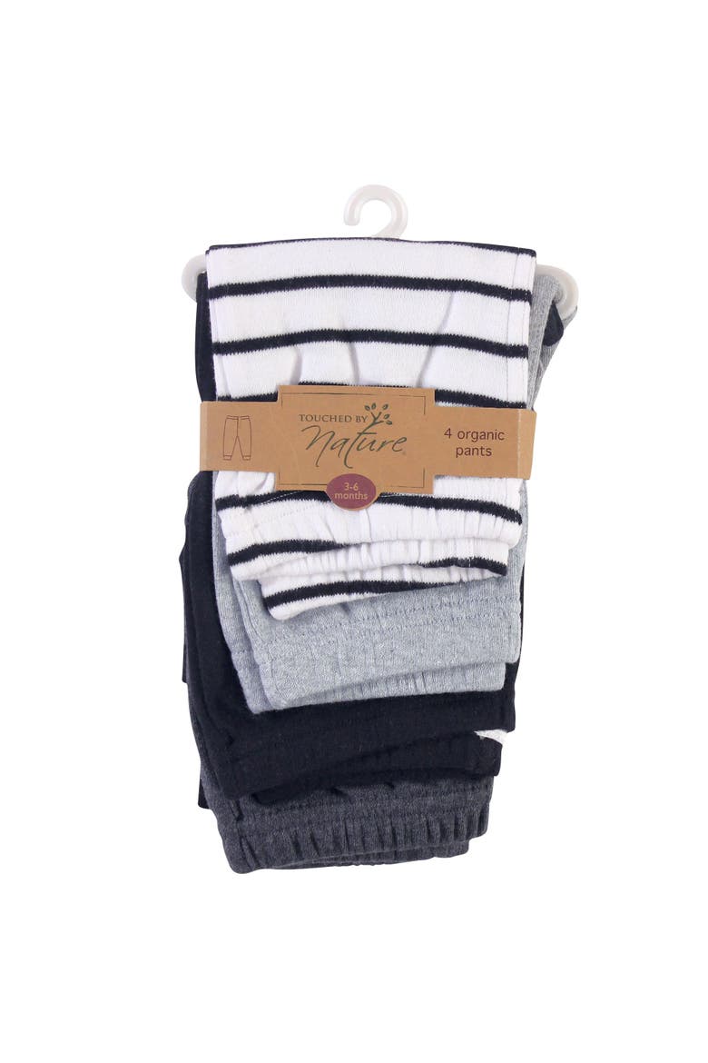 Organic Cotton Bottoms, Alternate, color, Gray Black Stripe