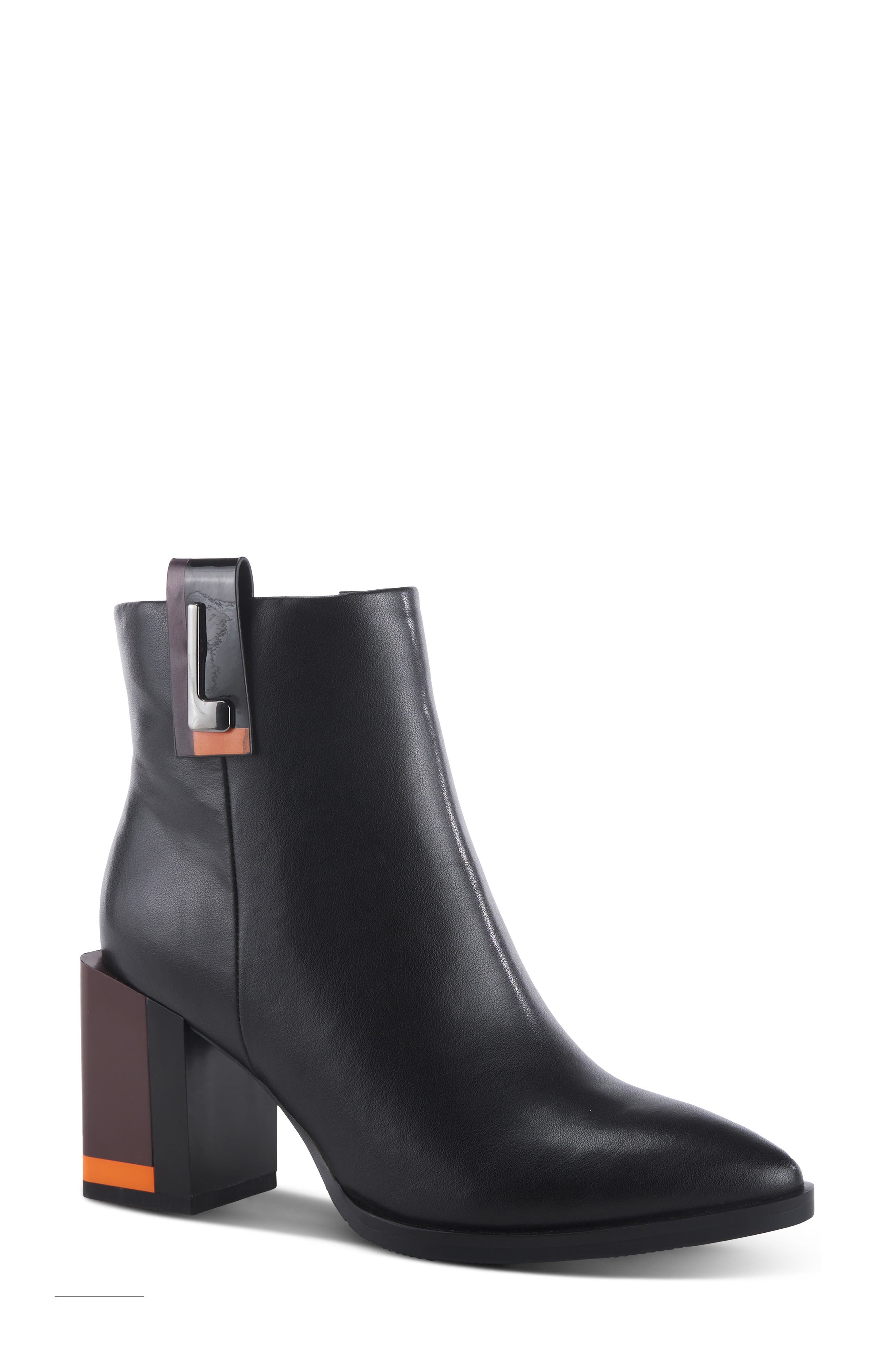 AZURA BY SPRING STEP Andalusite Pointed Toe Bootie, Main, color, 