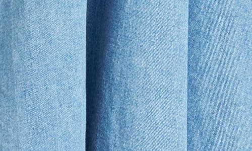 Wayf Daisy Sleeveless Denim Midi Dress In Vintage Blue