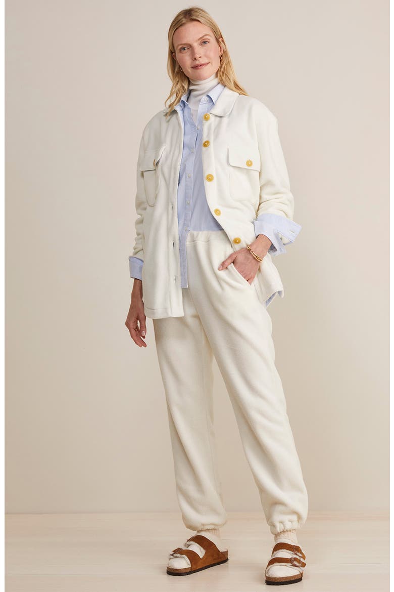 Harbor Fleece Shirt Jacket, Alternate, color, MARSHMALLOW