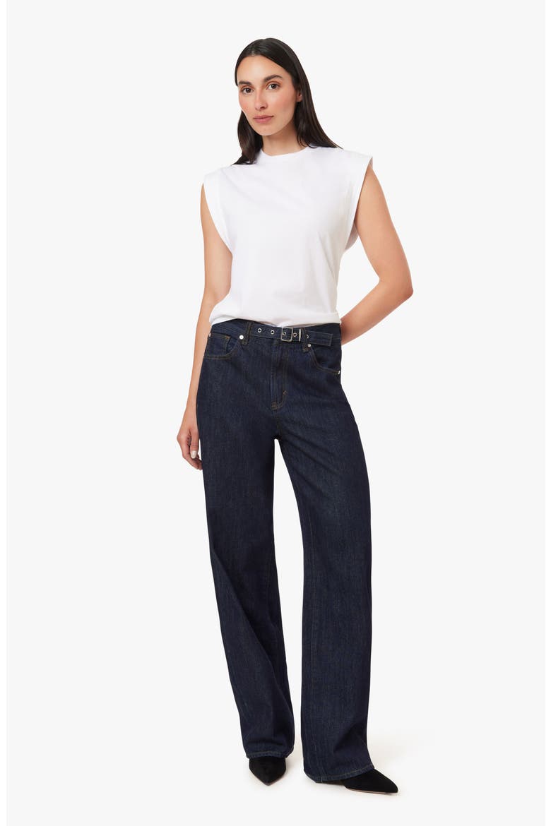 Wythe Belted Straight Leg Jeans, Alternate, color, RINSE