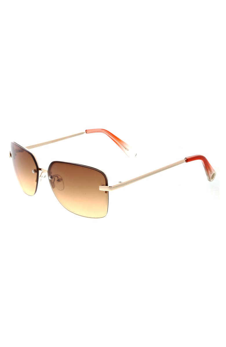 BCBGeneration 61mm Rimless Rectangle Sunglasses, Alternate, color, 