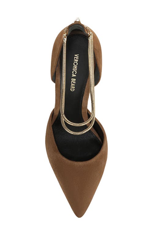Veronica Beard Leandra Ankle Strap Pump In Brown