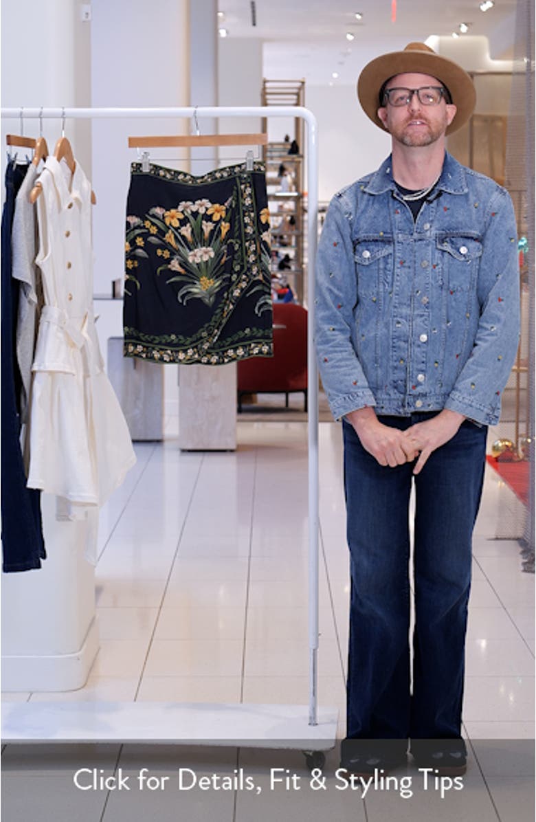 Flowers Arch Wrap Front Miniskirt, sales video thumbnail