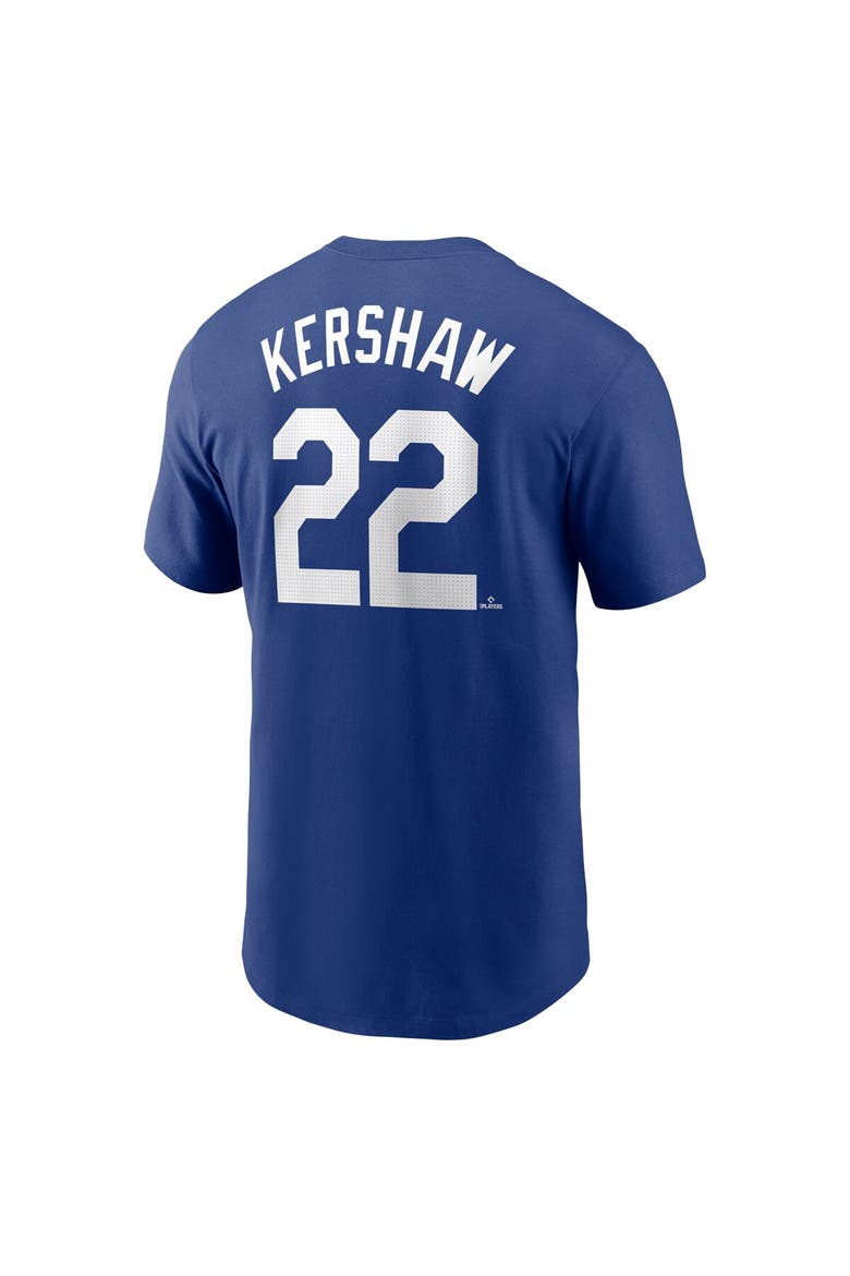 Men's Nike Clayton Kershaw Royal Los Angeles Dodgers Fuse Name & Number T-Shirt, Alternate, color, Royal