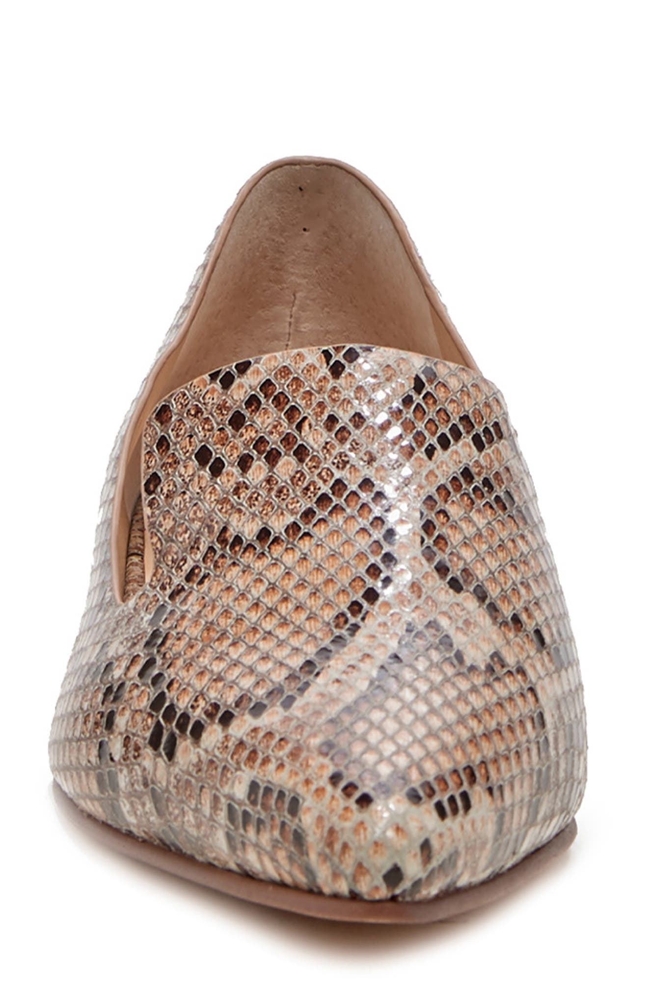 Kapa Asymmetrical Loafer, Alternate, color, BROWN MULTI SNAKESKIN