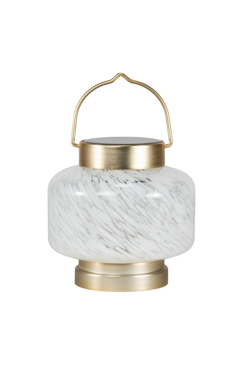 Boaters Solar Lanterns Square Handblown Glass, Main, color, Clear