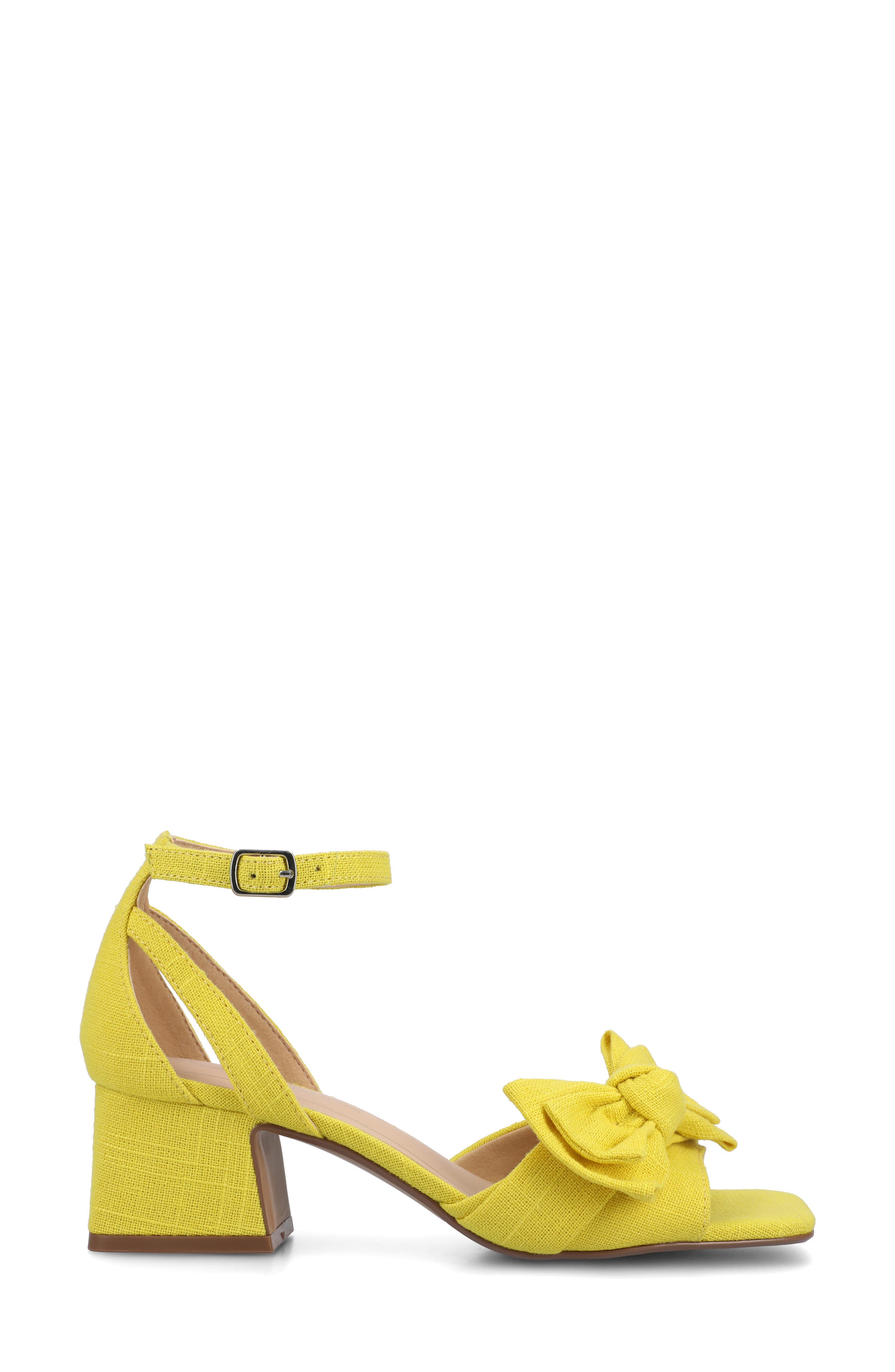 Zevi Bow Block Heel Sandal, Alternate, color, MANGO