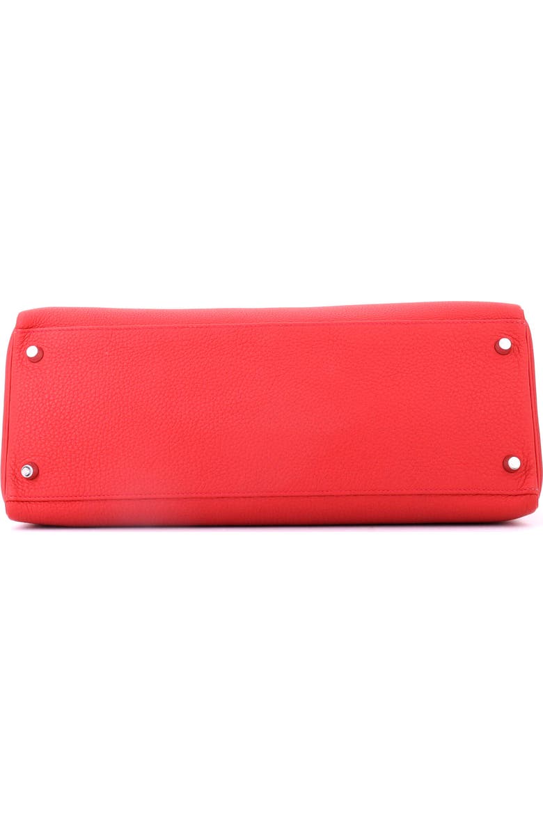 Pre-Owned Hermes Kelly Handbag Red Togo with Palladium Hardware 35, Alternate, color, Geranium