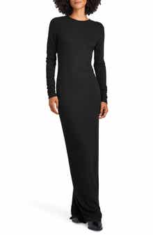 Splendid Isabella Shimmer Long Sleeve Maxi Dress