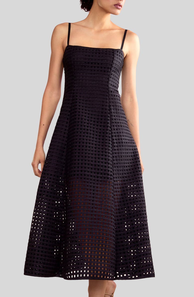 Cynthia Rowley Birdcage Midi Dress, Main, color, 