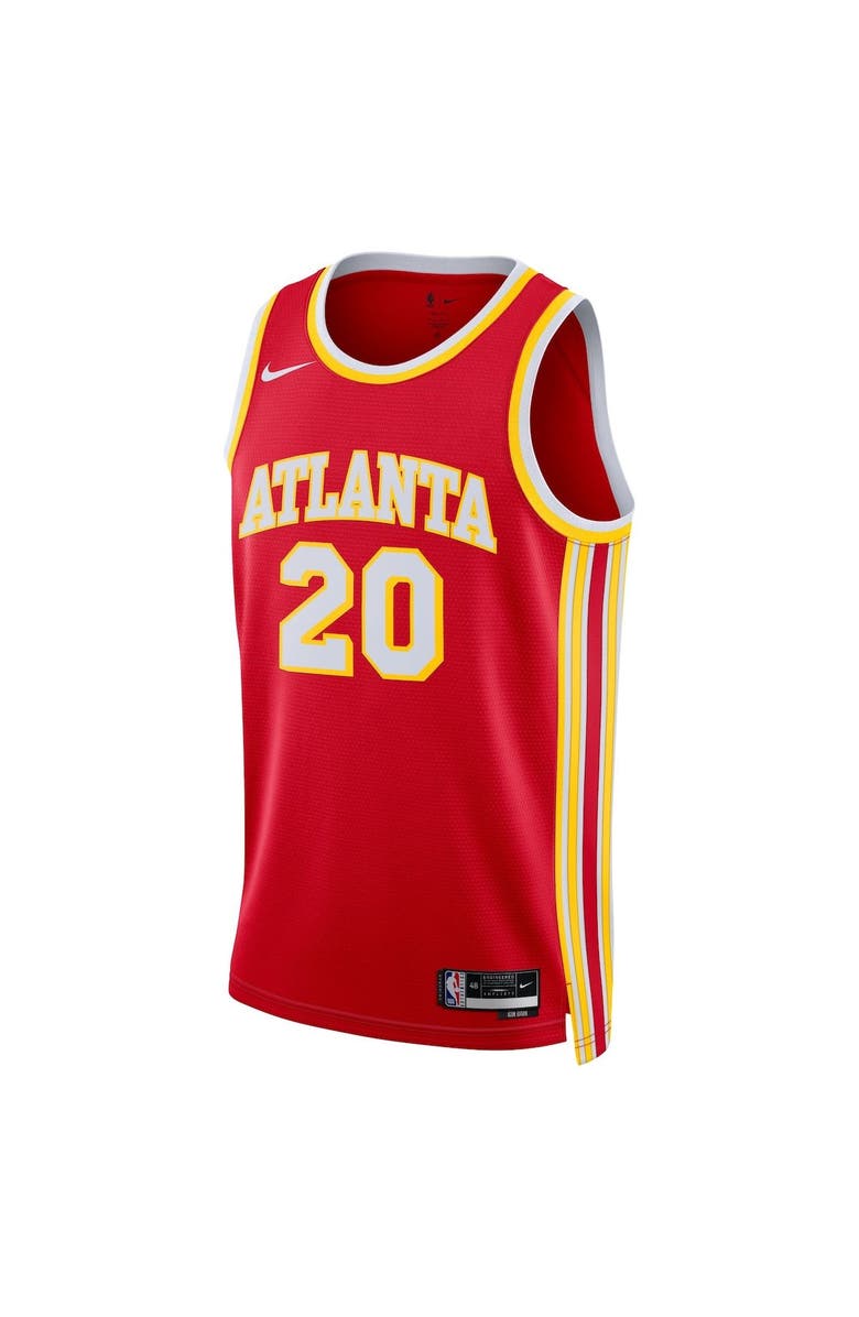 Nike Unisex Nike John Collins Red Atlanta Hawks Swingman Jersey - Icon Edition, Alternate, color,