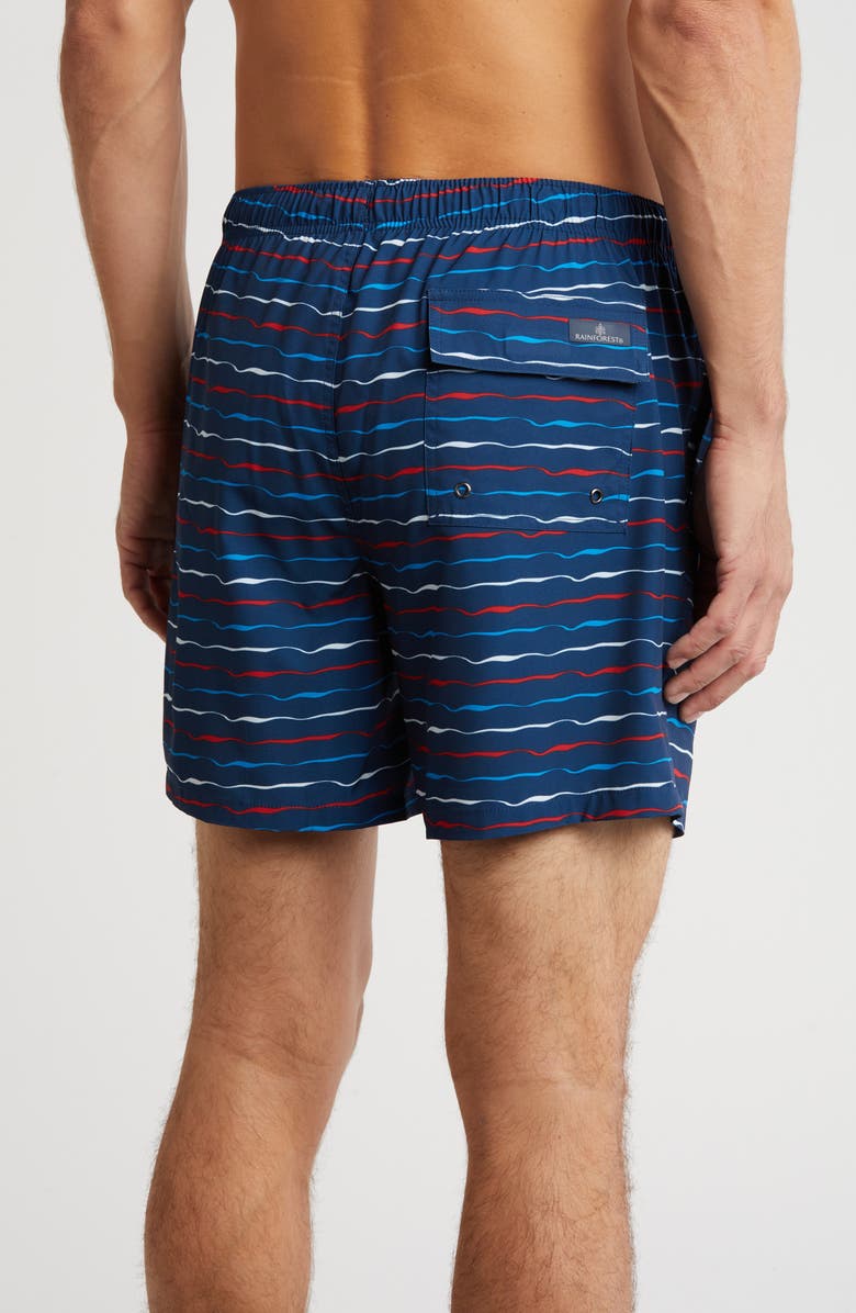 Rainforest Jaws Stretch Swim Trunks, Alternate, color,