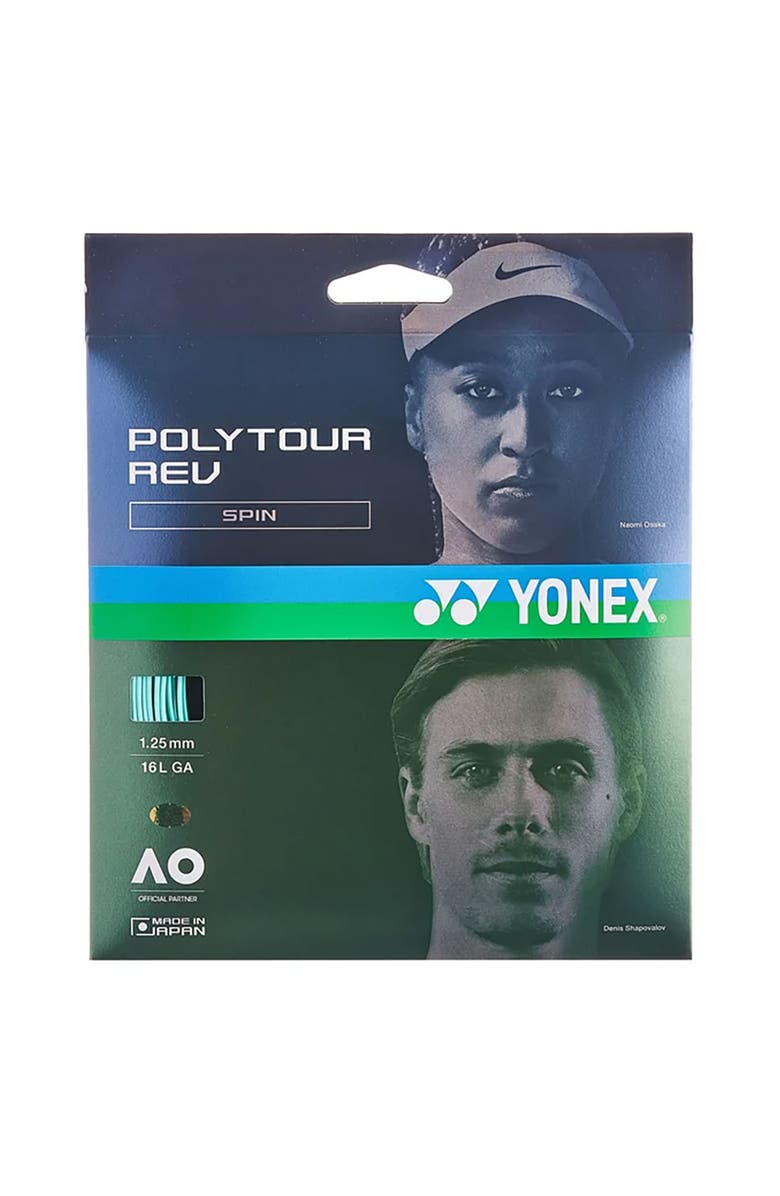 YONEX PolyTour Rev 125 16Lg Tennis String, Main, color, Mint