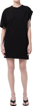 AGOLDE Roma Asymmetric Sleeve Organic Cotton Dress