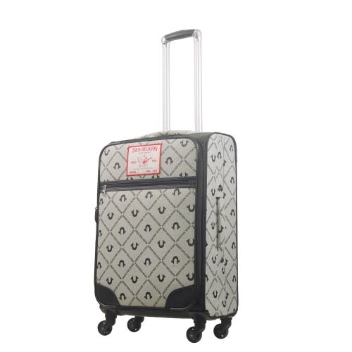 TRUE RELIGION TRUE RELIGION SOFT SIDED 27" EXPANDABLE, SPINNER LUGGAGE BUDDAH PATCH