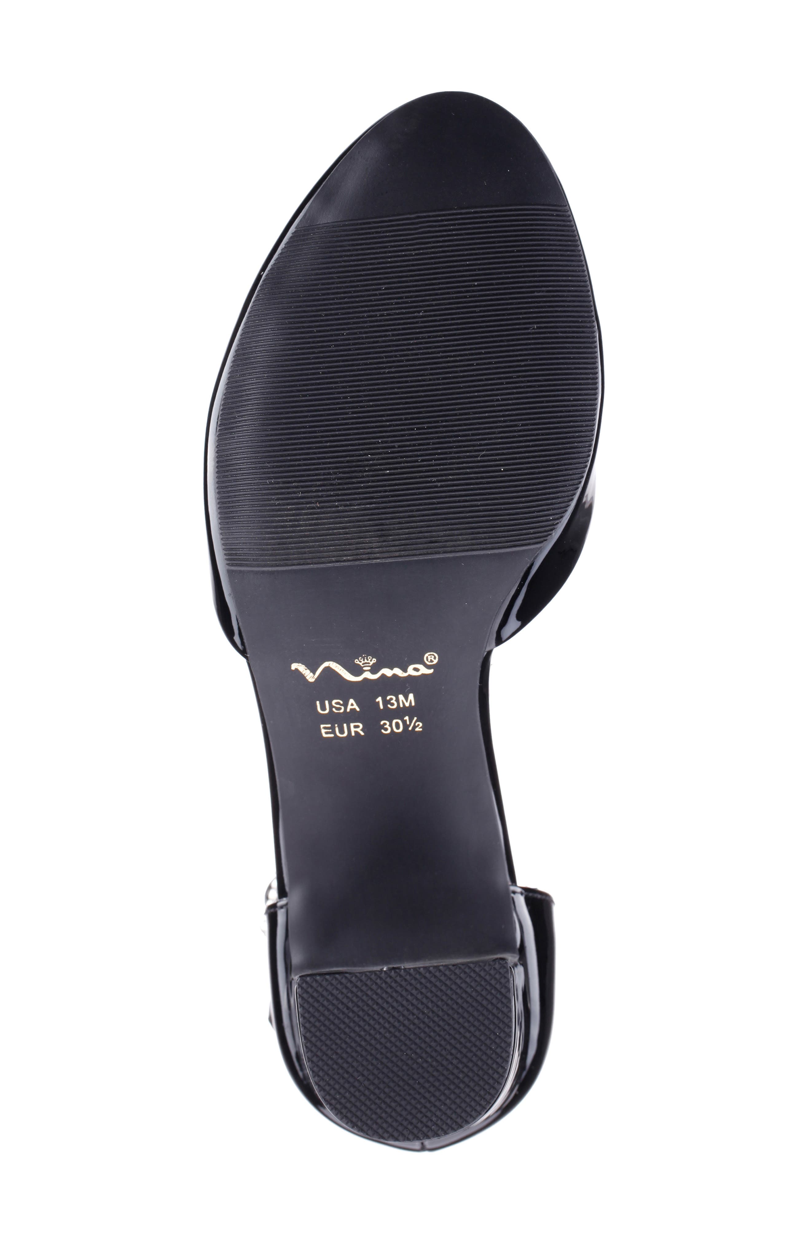 Nina Kids' Macey Pump, Alternate, color, Black Patent