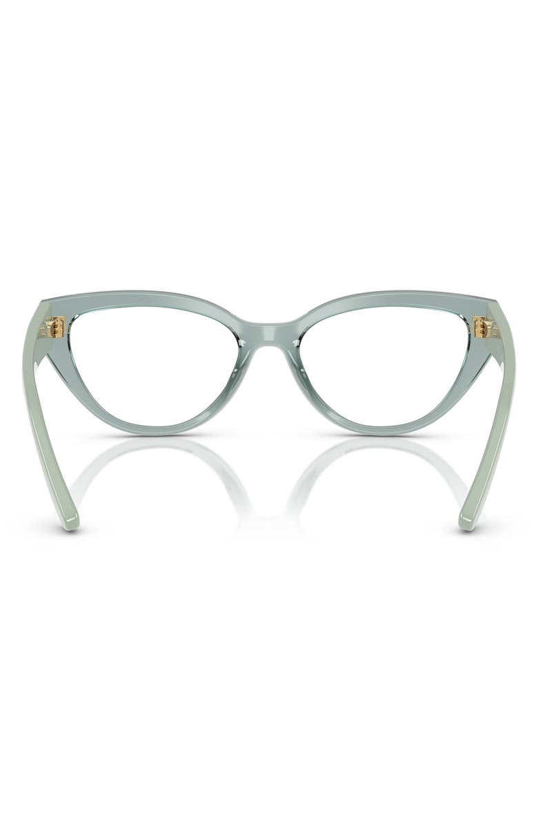 VOGUE 48mm Cat Eye Optical Glasses, Alternate, color, Transparent Green
