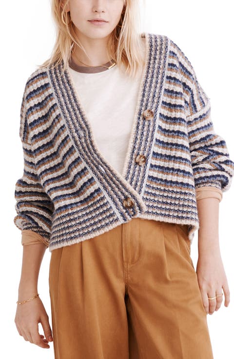 Waller Stripe Crop Cardigan