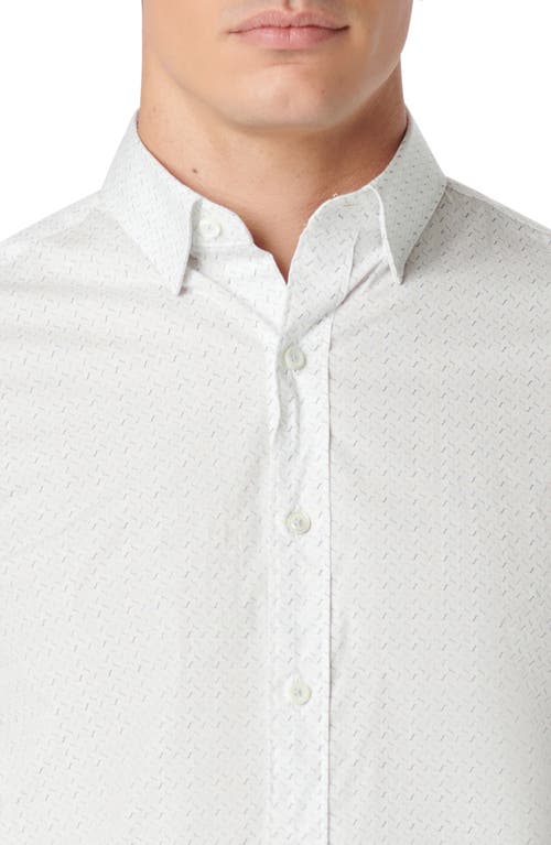 Bugatchi Karl Shaped Fit Button-up Shirt In White