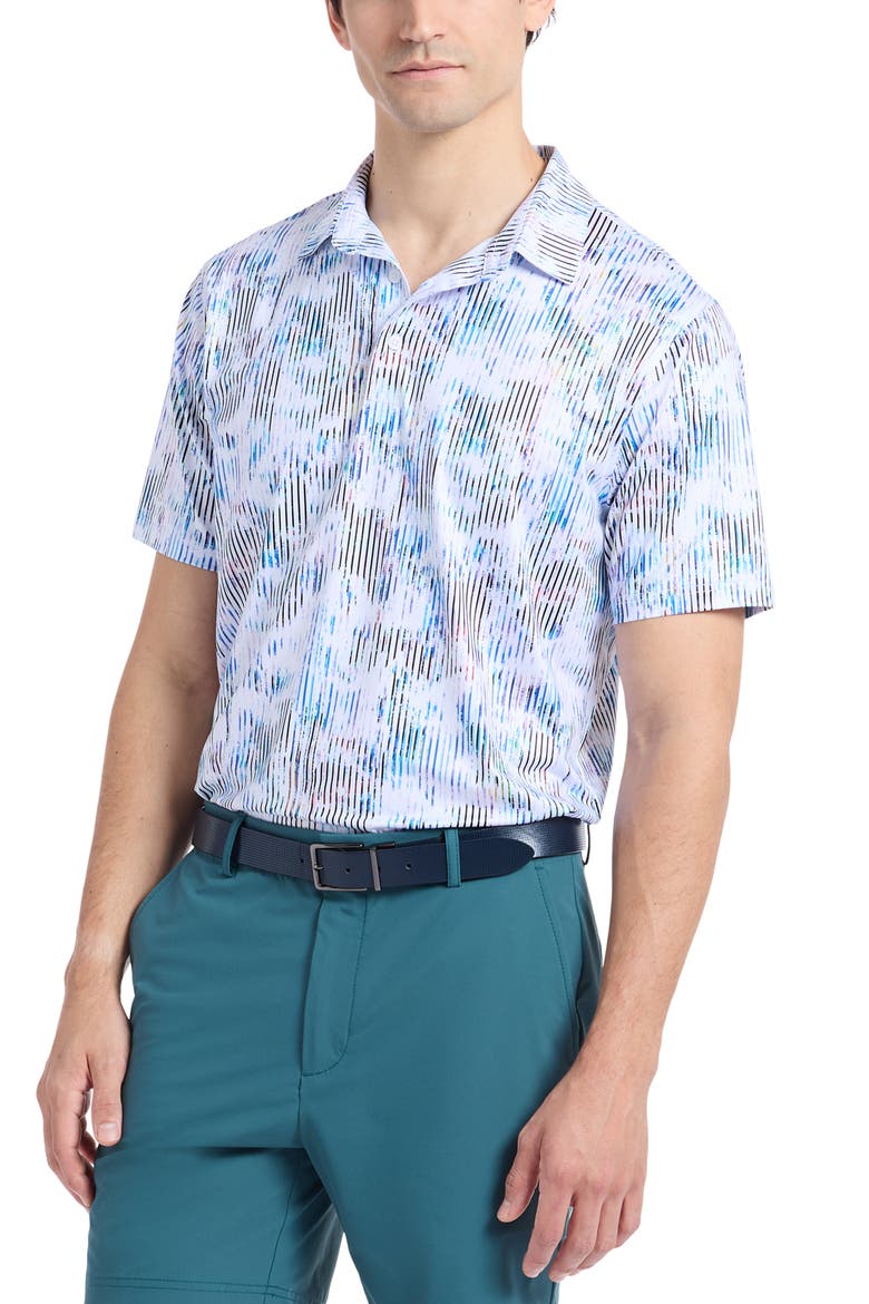 Clyne Knit Polo, Alternate, color, BLUE MULTI