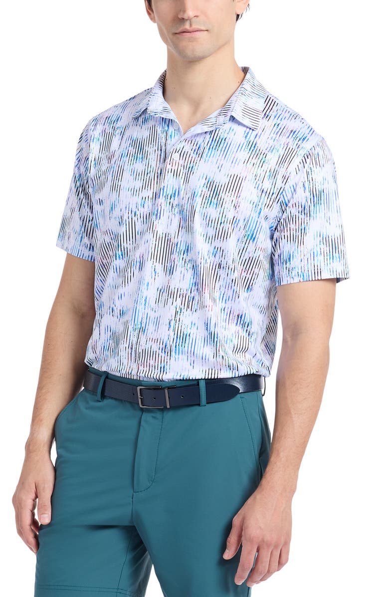 Robert Graham Clyne Knit Polo, Alternate, color, Blue Multi
