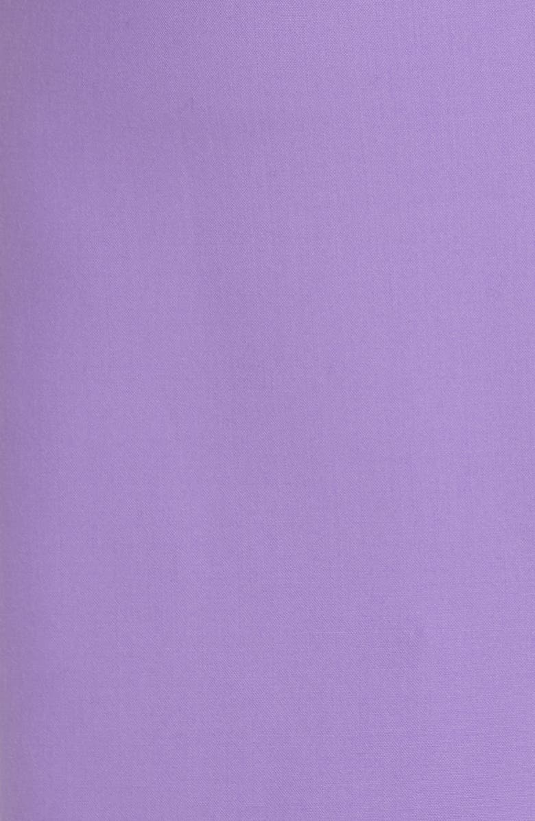 Oscar de la Renta Scoop Neck Belted Long Sleeve Stretch Wool Blend Dress, Alternate, color, 