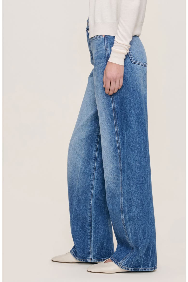 Taylor High Waist Relaxed Barrel Jeans, Alternate, color, NORTH WATER