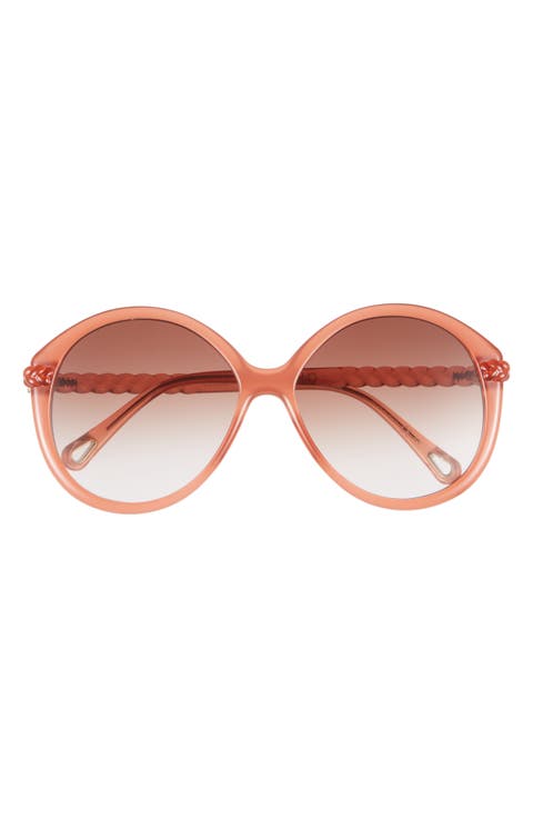 58mm Round Sunglasses