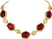 RETRO CHIC Red Velvet Necklace