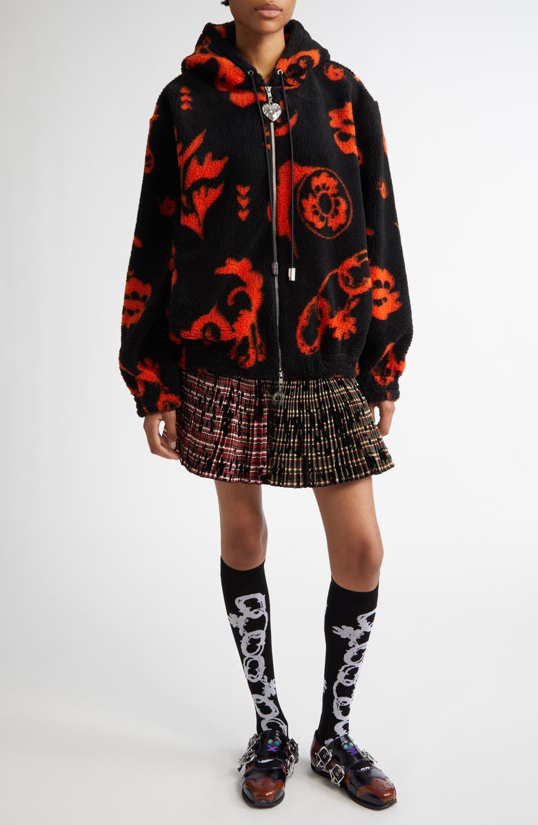 Chopova Lowena Oversize Hooded Fleece Jacket, Alternate, color,