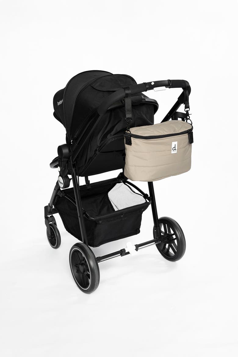 Water-Repellent 6-Pocket Stroller Strap Mini Diaper Bag, Alternate, color, Taupe