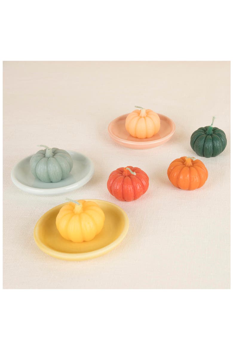 6-Pack Pumpkin Candles, Alternate, color, ORANGE MULTI