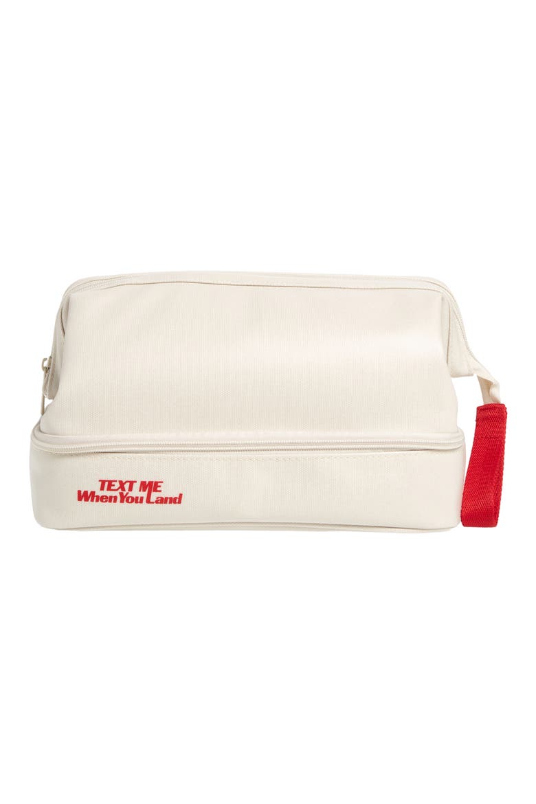 x Lonely Ghost Dopp Kit, Main, color, BEIGE