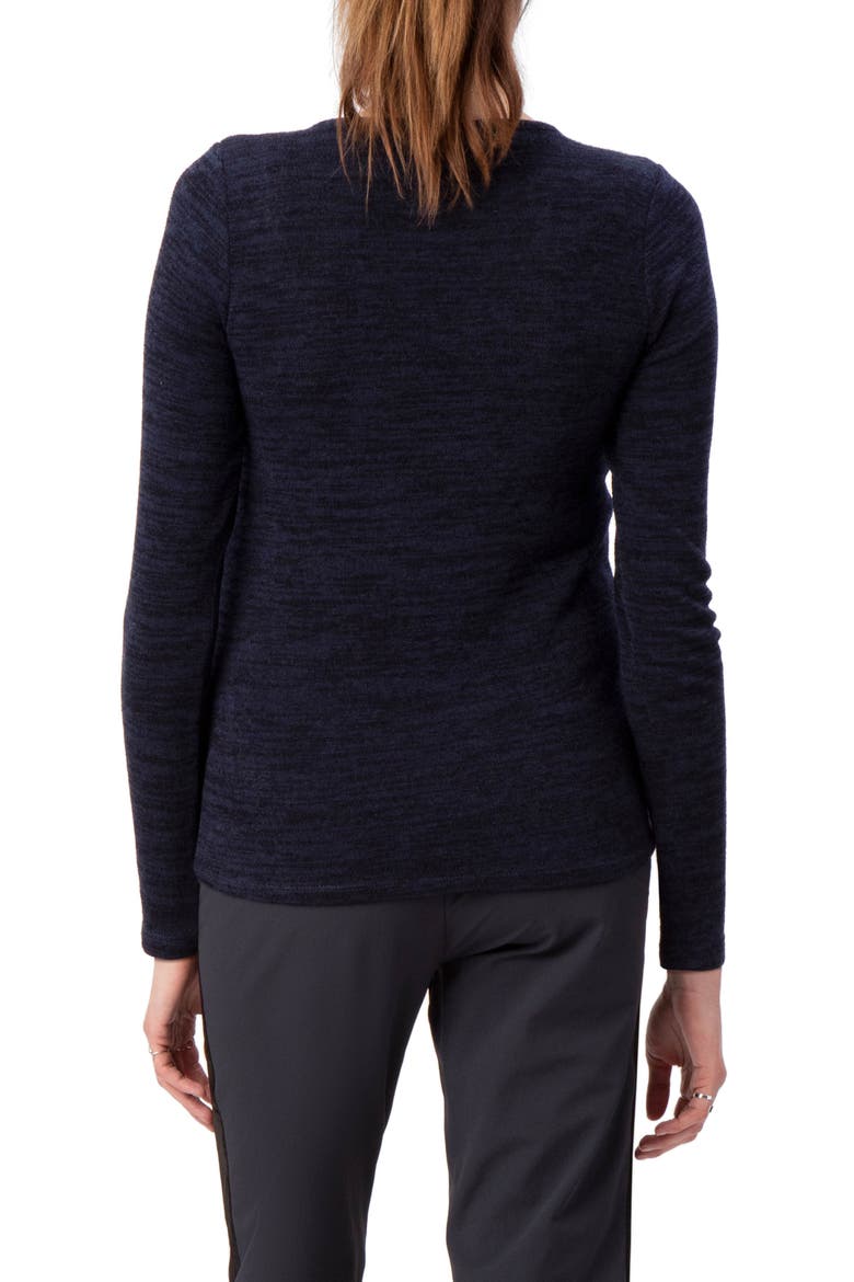Directional Knit Maternity Top, Alternate, color, NAVY